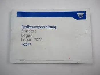 Dacia Sandero 2 B8 Logan 2 MCV Bedienungsanleitung Betriebsanleitung 2017