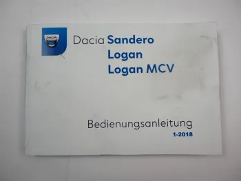 Dacia Sandero 2 B8 Logan 2 MCV Bedienungsanleitung Betriebsanleitung 2018