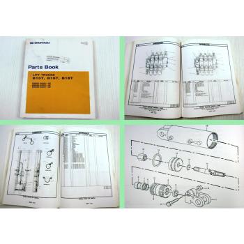Daewoo B13T B15T B18T Lift Trucks Parts Book Parts List 06/1999