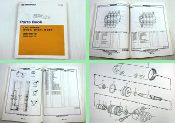 Daewoo B13T B15T B18T Lift Trucks Parts Book Parts List 06/1999