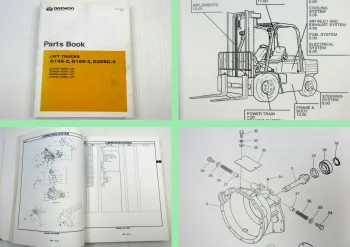 Daewoo G15S-2 G18S-2 G20SC-2 Lift Trucks Parts List Parts Book 03/2002