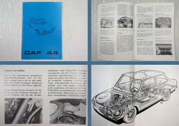 DAF 44 + Ergänzungen Kombi Betriebsanleitung Bedienungsanleitung 05/1971