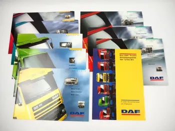 DAF 45 55 65 75 85 95 Baureihe LKW Programmübersicht 9x Prospekt 1992 bis 1996