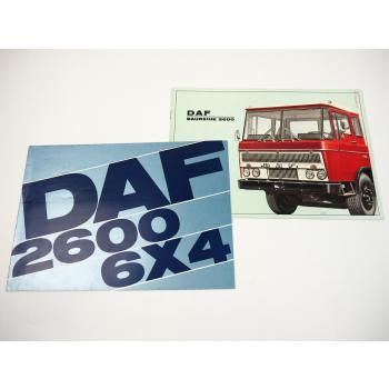 DAF A AT T TT 2600 LKW Truck 2x Prospekt 1966/67