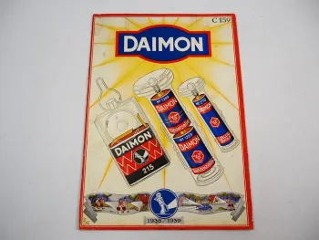 DAIMON Katalog 1938/39 Taschenlampe Batterie Werbedisplay Glühbirne Gasanzünder