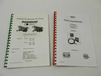 Dammann ANP 5000 6000 Isobus Feldspritze Betriebsanleitung Ersatzteilliste 2008