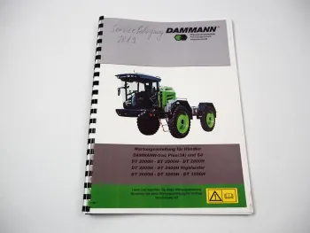 Dammann Trac Plus 3A S4 DT 2000H bis 3500H Traktor Wartungsanleitung 2018