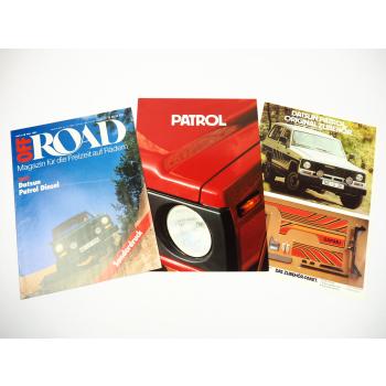Datsun Patrol 2x Prospekt Testbericht Zubehör 1981