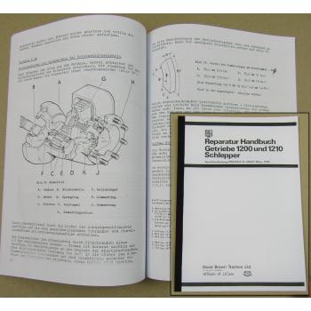 David Brown 1200 1210 Werkstatthandbuch Getriebe 1974