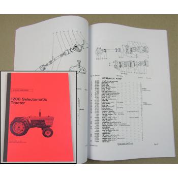 David Brown 1200 Selectamatic Traktor Ersatzteilliste Parts List