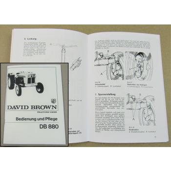 David Brown 880 Bedienungsanleitung
