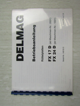 Delmag Delko FX17D FX24D Betriebsanleitung Bedienungsanleitung 1996