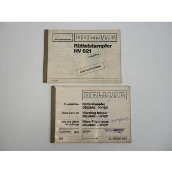 Delmag HV621 Rüttelstampfer Betriebsanweisung Ersatzteilliste 1986