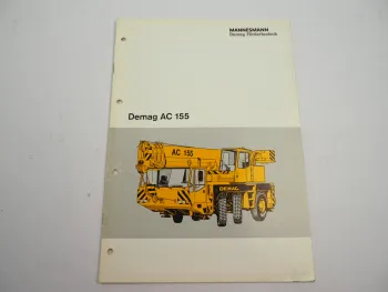 Demag Mannesmann AC 155 Teleskopkran Prospekt Technische Daten 1996