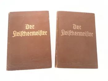 Der Fleischermeister Lehrbuch Meisterprüfung 1938 Friedrich Benthlin unvollst.