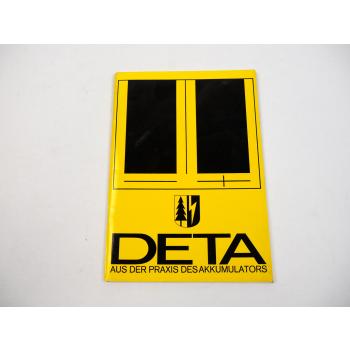 DETA Ladegeräte Batterien Akkumulator für Gabelstapler Handbuch 1972