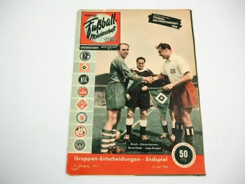 Deutsche Fussball Meisterschaft 1958 Zeitschrift Nr.1 Gerhard Bahr Nürnberg