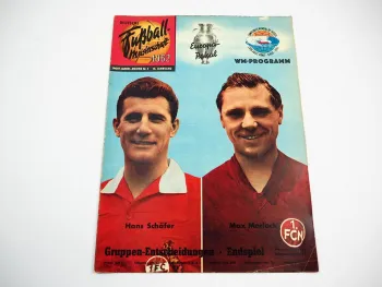 Deutsche Fussball Meisterschaft 1962 Zeitschrift Gerhard Bahr Nürnberg