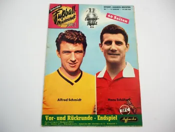 Deutsche Fussball Meisterschaft 1963 Zeitschrift Gerhard Bahr Nürnberg