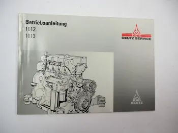 Deutz BF4M BF6M 1012 1013 E C EC CP ECP Motor Betriebsanleitung 1996