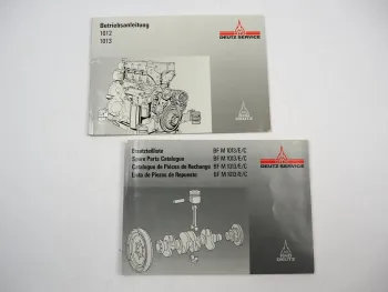 Deutz BF4M BF6M 1013 E Betriebsanleitung Ersatzteilliste Bildkatalog 1995/96