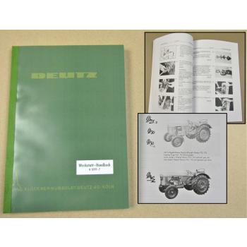 Deutz D 2505 - 5505, D25.2 30 30S 40L 40.2 50.1S 55 Werkstatthandbuch 1964