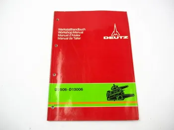Deutz D 2506 3006 4006 4506 5006 5506 ... 13006 Werkstatthandbuch Regelhydraulik
