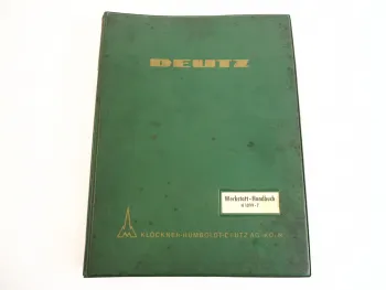Deutz D 25.2 30 30S 40L 50.1S 55 Radschlepper Werkstatthandbuch Reparatur 1964