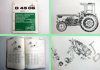Deutz D 4506 D4506 Traktor Ersatzteilliste Ersatzteilkatalog Parts List 1976
