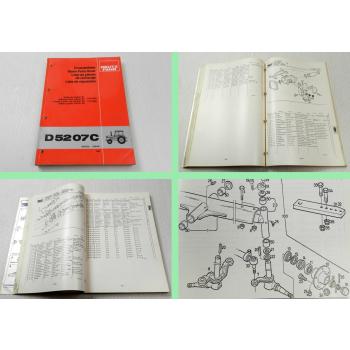 Deutz D 5207C Traktor Schlepper Ersatzteilliste Spare Parts Book 1981