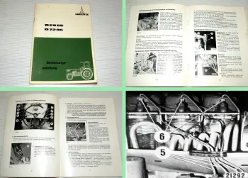 Deutz D 6806 D 7206 Traktor mit F4L 912 Betriebsanleitung Wartung Pflege 1974