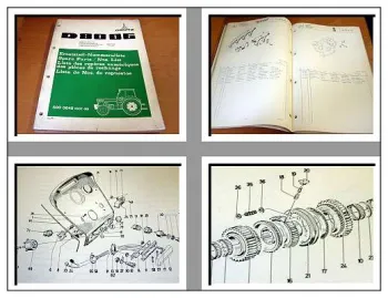 Deutz D 8006 Traktor Ersatzteilliste 1973 Parts List Ersatzteilkatalog