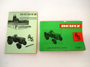 Deutz D40L Typ D40.2 Schlepper Betriebsanleitung Ersatzteilliste 1962/64