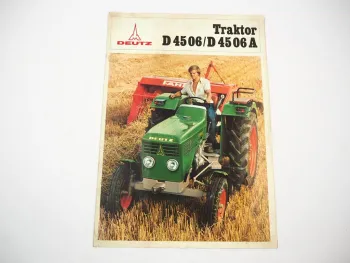 Deutz D4506 D4506A Traktor Prospekt 1970er Jahre