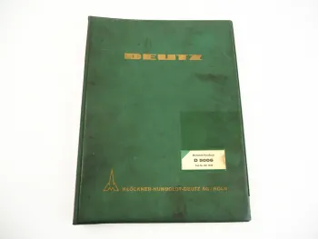 Deutz D5006 Traktor Werkstatthandbuch Reparaturhandbuch 1969