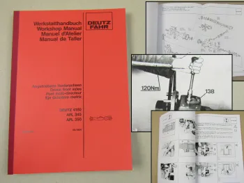 Deutz DX 80-92, 4.10-4.70, 6.10-6.50 Werkstatthandbuch angetriebene Vorderachsen