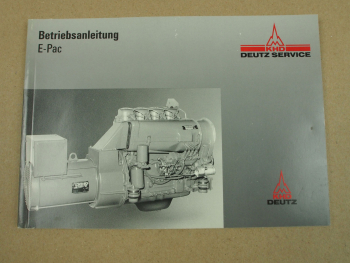 Deutz E-Pac Motor F3-6L 912 F Bedienungsanleitung 11/1990 Betrieb und Wartung