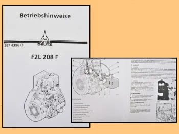 Deutz F2L 208F Motor Betriebsanleitung Betriebshinweise