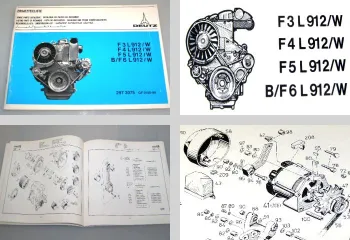Deutz F3L F4L F5L F6L 912 W Motor Ersatzteilliste Bildkatalog 1979