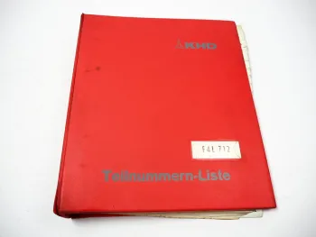 Deutz F4L 712 Motor Teilenummernliste Ersatzteilliste 1972 TN0150-34