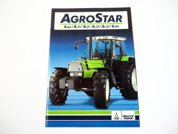 Deutz Fahr Agrostar 4.61 4.71 6.11 6.21 6.31 6.61 Traktor Prospekt 1990er Jahre