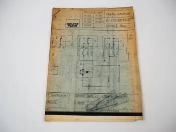 Deutz Fahr M 2385 2480 2580 2680 2685 2780 Mähdrescher Elektro Schaltplan 1982