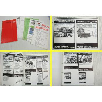 Deutz Fahr Traktoren Landtechnik Händleranzeigen Matern Werbemittel Katalog 1986