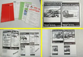 Deutz Fahr Traktoren Landtechnik Händleranzeigen Matern Werbemittel Katalog 1986