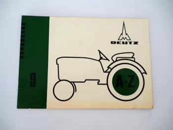 Deutz Werbeheft A-Z Nr. 9 Transfermatic System für Deutz Schlepper 1960er Jahre