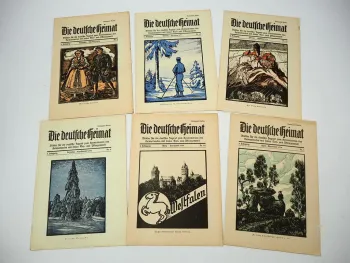 Die deutsche Heimat 6x Zeitschrift für die Jugend 1934/35