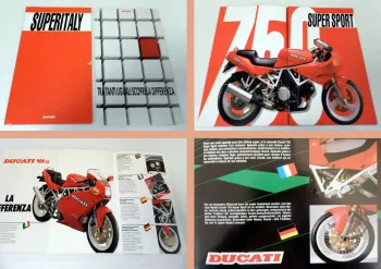 Ducati 900 SS, 750 SS Motorrad 2 Prospekte