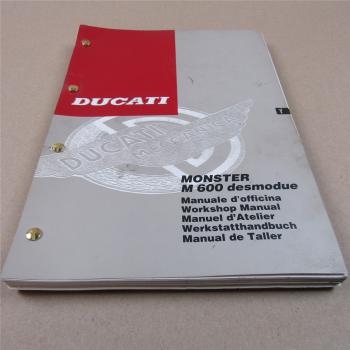 Ducati Monster M600 desmodue Reparatur Werkstatthandbuch Workshop Manual