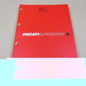 Ducati Supersport 2005 Update Workshop Manual / Manuale dofficina Aggiornamento