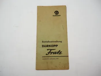 Dürkopp Fratz Moped Betriebsanleitung Wartung 1956